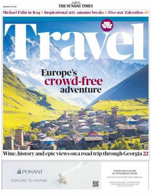 مجله The Sunday Times Travel – 18 September, 2022